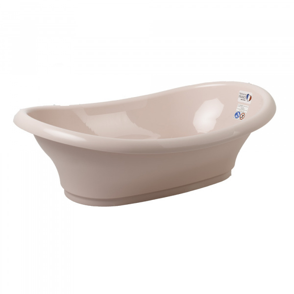 Baignoire vasco avec pied et tuyau rose Thermobaby