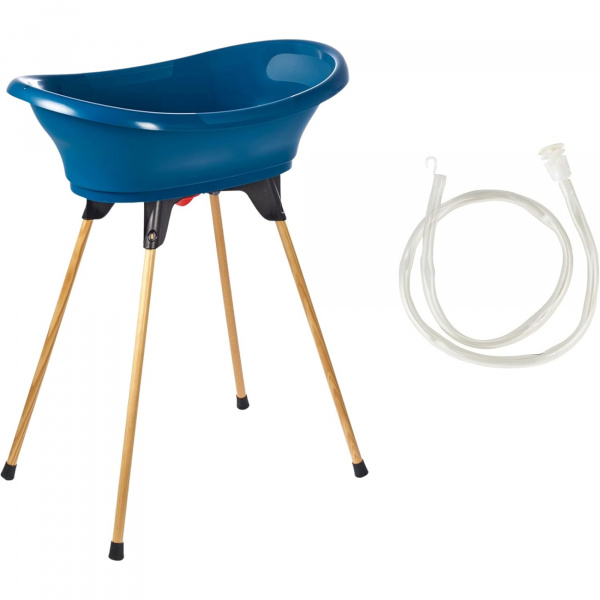 Baignoire vasco avec pied et tuyau bleu océan Thermobaby