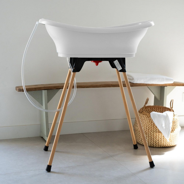 Pack baignoire vasco 5 pièces blanc muguet Thermobaby