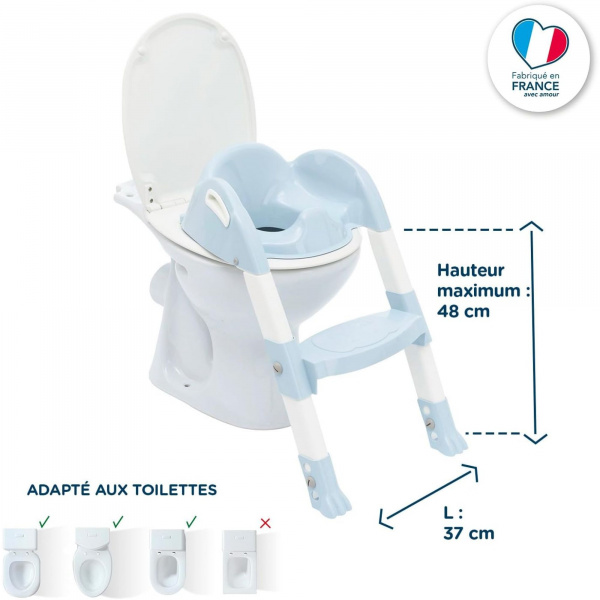 Réducteur de toilette kiddyloo fleur bleu Thermobaby
