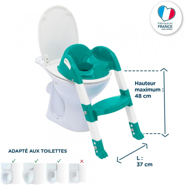Réducteur de toilette kiddyloo vert émeraude Thermobaby
