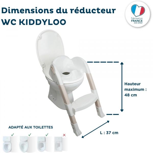 Réducteur de toilette kiddyloo noisette clair Thermobaby
