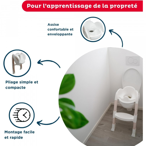 Réducteur de toilette kiddyloo noisette clair Thermobaby
