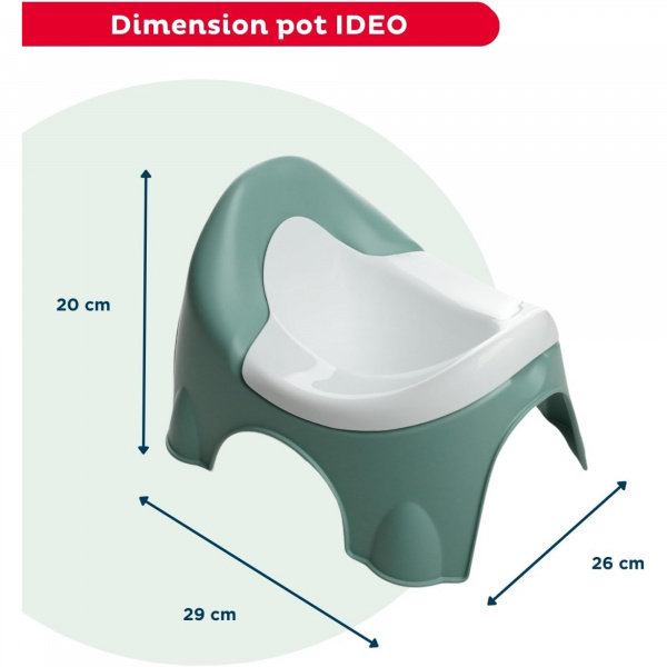 Pot d'apprentissage ideo vert sauge Thermobaby
