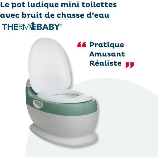 Mini toilettes enfant vert sauge Thermobaby