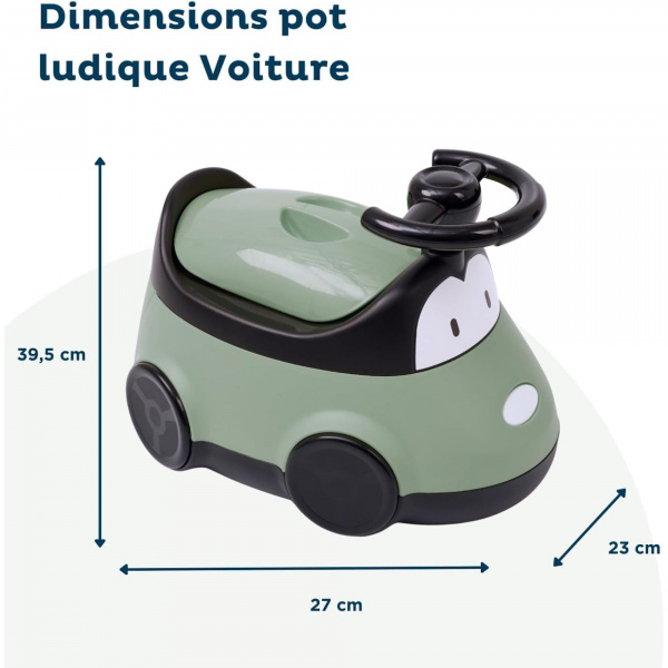 Pot enfant voiture vert sauge Thermobaby
