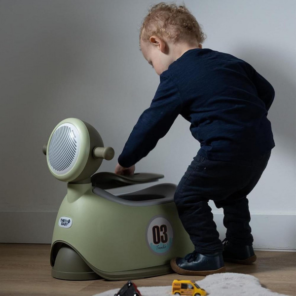 Pot enfant scooter vert olive Thermobaby