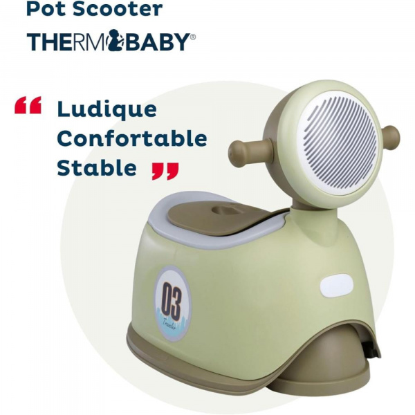 Pot enfant scooter vert olive Thermobaby