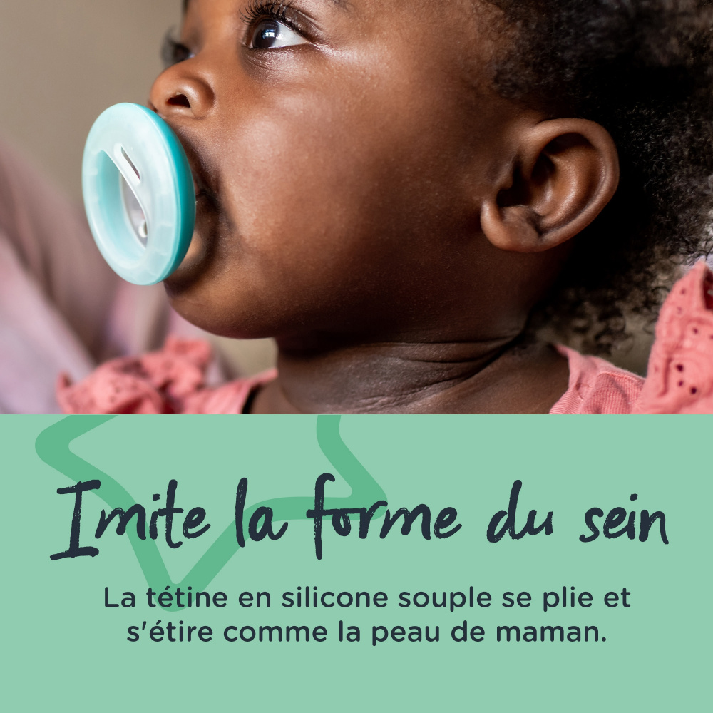 Sucettes naturelles Tommee Tippee pour bébés de 0 à 6 mois (Lot  4)(Reconditionné)