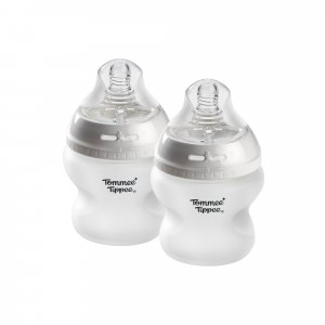 Lot de 2 biberons verre bébé silicone natural start 150 ml Tommee tippee