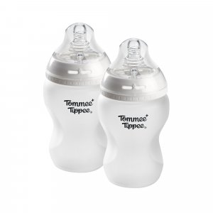 Biberon natural start verre avec protection silicone, 260ml - lot de 2 Tommee tippee