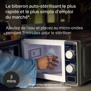 Biberon natural start verre avec protection silicone, 260ml - lot de 2 Tommee tippee