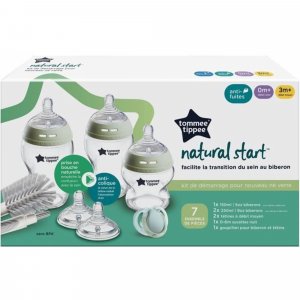 Coffret de naissance avec biberons en verre natural start Tommee tippee