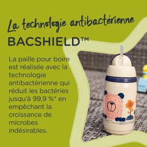 Tasse isotherme à paille 266ml 12m - rouge Tommee tippee