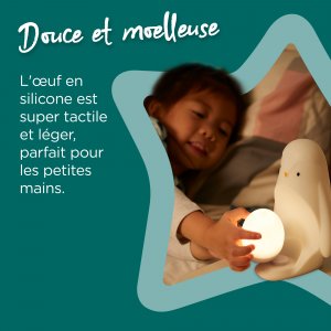 Veilleuse bébé grobrite pingouin 2-en-1 nomade Tommee tippee