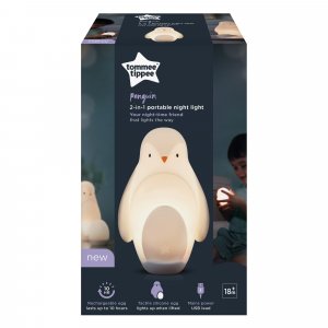 Veilleuse bébé grobrite pingouin 2-en-1 nomade Tommee tippee