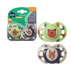 Lot de 2 sucettes closer to nature fun 6-18m Tommee tippee