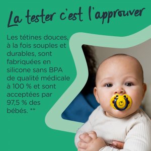 Lot de 2 sucettes closer to nature fun 6-18m Tommee tippee