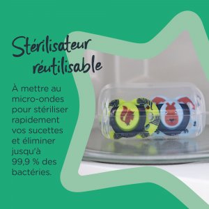 Lot de 2 sucettes closer to nature fun 6-18m Tommee tippee