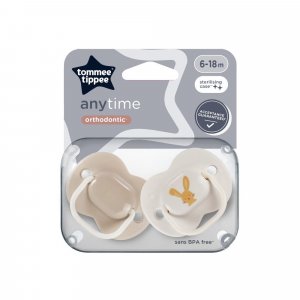 Lot de 2 sucettes anytime 6-18 mois Tommee tippee