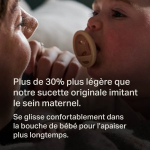 Lot de 4 sucettes imitant le sein maternel 0-6 mois Tommee tippee