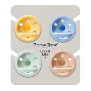 Lot de 4 sucettes imitant le sein maternel 0-6 mois Tommee tippee