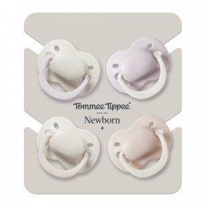 Lot de 4 sucettes bébé 0-2 mois silicone Tommee tippee