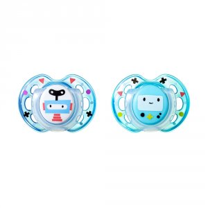 Lot de 2 sucettes closer to nature fun 0-6m Tommee tippee