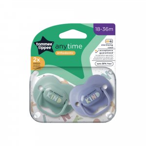 Lot de 2 sucettes anytime 18-36 mois Tommee tippee