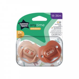 Lot de 2 sucettes anytime 18-36 mois Tommee tippee