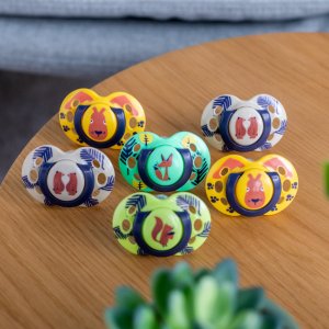 Lot de 6 sucettes closer to nature fun 18-36 mois fille Tommee tippee