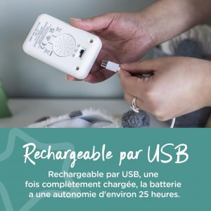 Peluche d'aide au sommeil rechargeable grofriend - pippo le panda Tommee tippee