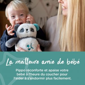 Peluche d'aide au sommeil rechargeable grofriend - pippo le panda Tommee tippee