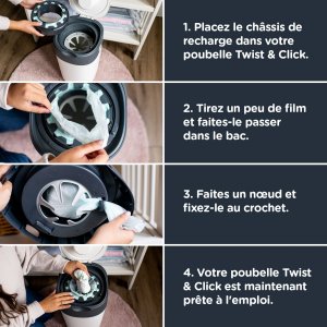Multipack recharges twist & click x6 Tommee tippee