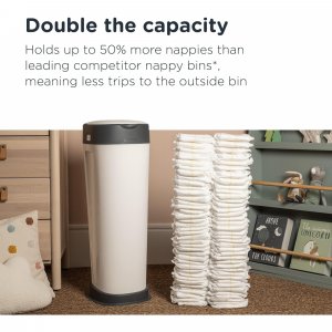 Poubelle à couches twist & click xl blanc Tommee tippee