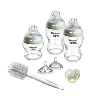 Coffret de naissance natural start biberons verre anti-colique bébé 150 et 260 ml