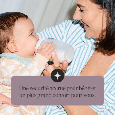 Lot de 2 biberons verre bébé silicone natural start 150 ml