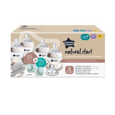 Coffret de naissance avec biberons natural start