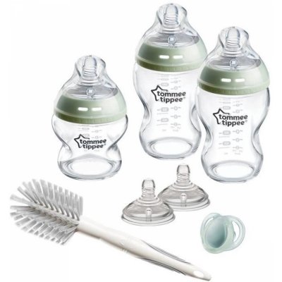 Coffret de naissance avec biberons en verre natural start