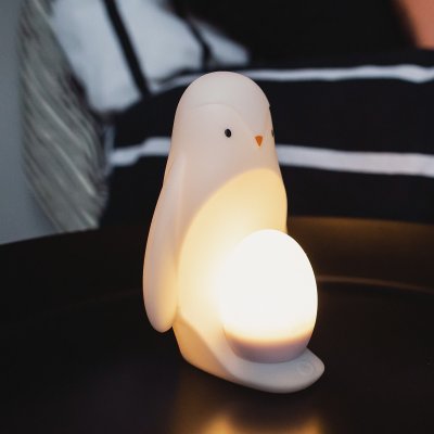 Veilleuse bébé grobrite pingouin 2-en-1 nomade