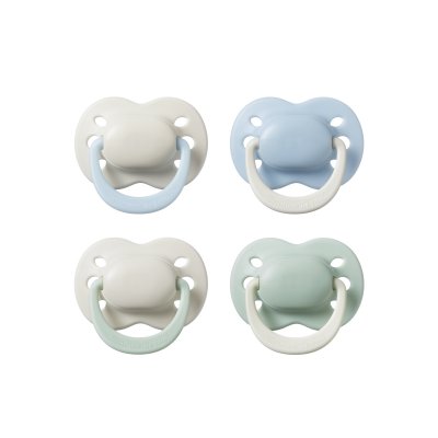 Lot de 4 sucettes bébé 0-2 mois silicone