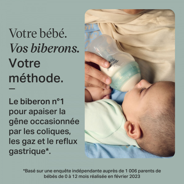 Coffret de naissance avec biberons anti-colique avancé Tommee tippee