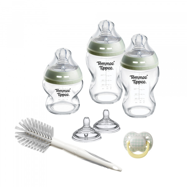 Coffret de naissance natural start biberons verre anti-colique bébé 150 et 260 ml Tommee tippee