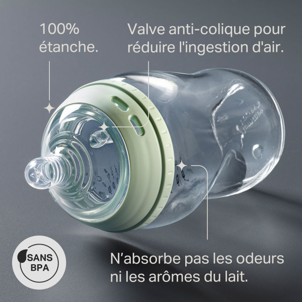 Biberon anti-colique natural start en verre 150ml Tommee tippee