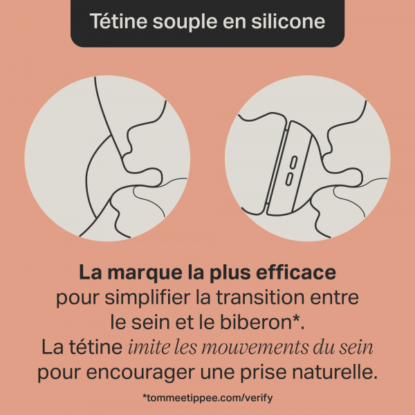 Biberon anti-colique natural start en verre 250ml Tommee tippee