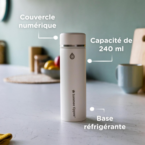 Préparateur de biberons nomade goprep, thermos refroidisseur Tommee tippee