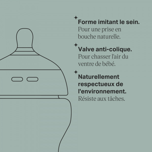 Biberon en verre 250ml Tommee tippee