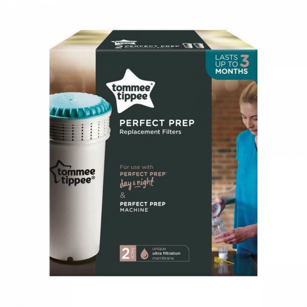 Lot de 2 filtres de rechange préparateur biberon perfect prep Tommee tippee