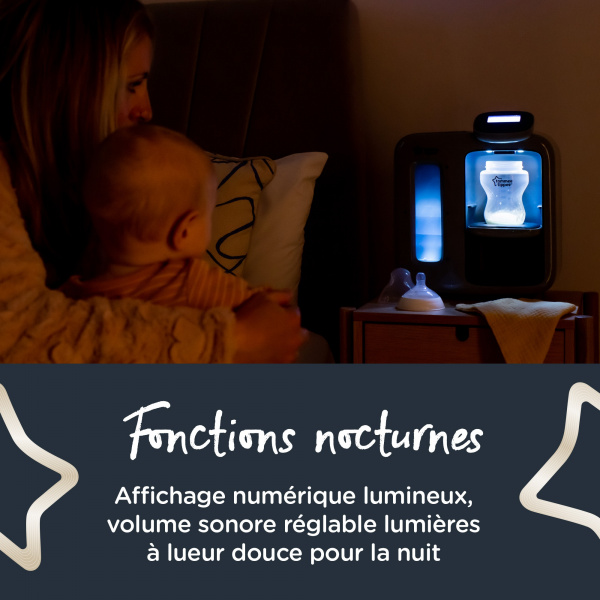 Préparateur biberon perfect prep day & night noir Tommee tippee