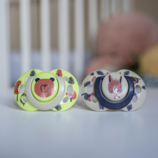 Lot de 2 sucettes closer to nature fun 6-18m Tommee tippee